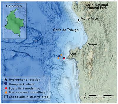 Understanding Effects of Whale-Watching Vessel Noise on Humpback Whale Song in the North Pacific Coast of Colombia With Propagation Models of Masking and Acoustic Data Observations